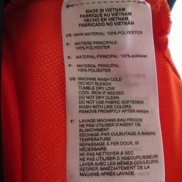 Adidas Mens Blue\Orange\Gray 1/4 Button Down  Short Sleeve Golf Shirt Si… - Picture 4 of 7